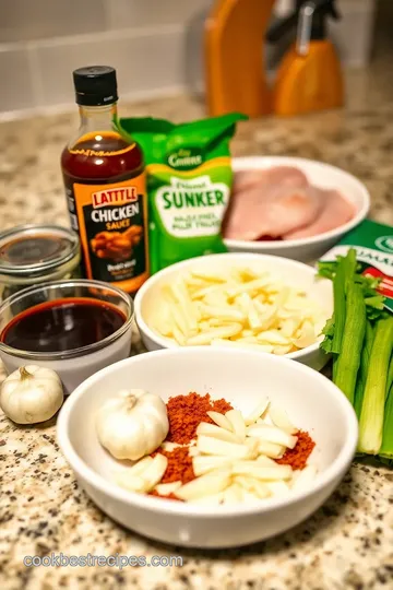 Slow Cooker Barbecue Chicken Sandwiches ingredients