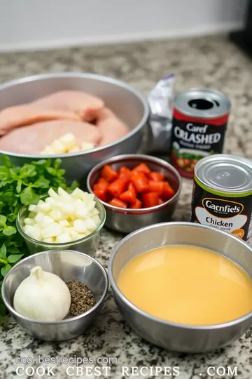 Slow Cooker Chicken Parmesan Soup ingredients