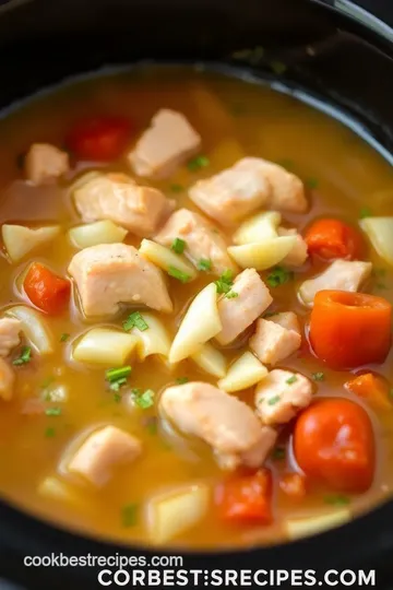 Slow Cooker Chicken Parmesan Soup presentation