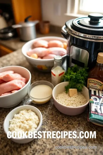 Slow Cooker Zesty BBQ Chicken ingredients