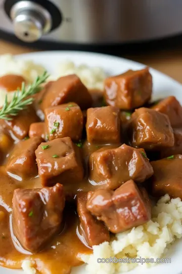 Slow Cooker Cube Steaks with Gravy presentation