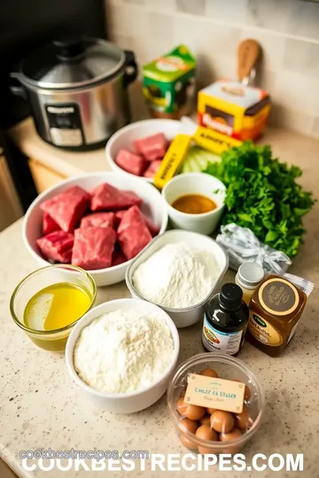 Slow Cooker Cube Steak with Mushroom Gravy ingredients