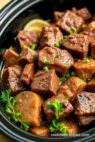 Slow Cooker Cube Steak with Creamy Mushroom Sauce presentation