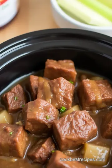 Slow Cooker Cube Steak with French Onion Soup presentation