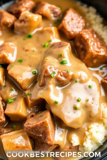 Slow Cooker Cube Steak with Tender Gravy presentation