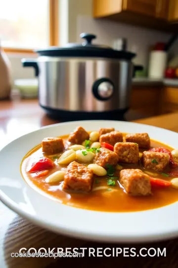 Slow Cooker Creamy Tortellini Soup with Sausage steps