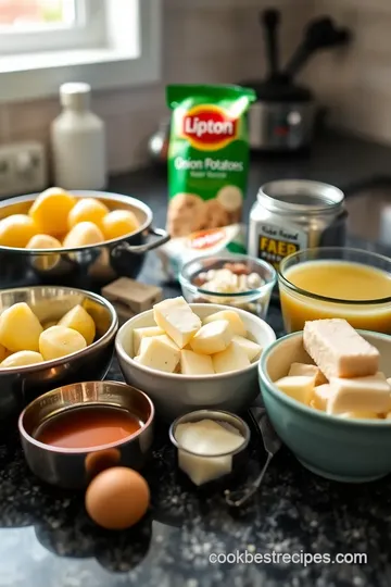 Slow Cooker Lipton Onion Potatoes ingredients