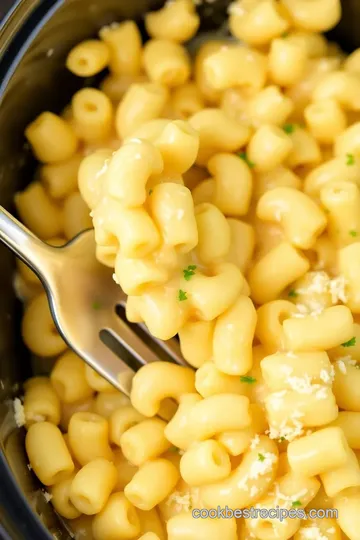 Slow Cooker Mac and Cheese Comfort Food presentation