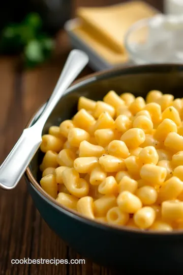 Slow Cooker Macaroni and Cheese presentation