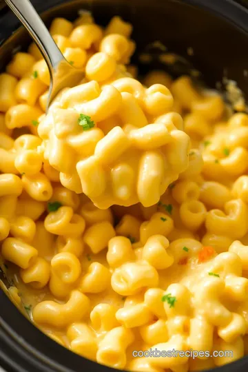 Paula Deen Slow Cooker Mac n Cheese presentation