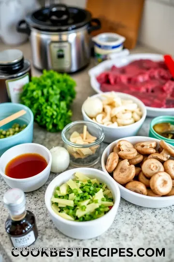 Slow Cooker Minute Steak with Savory Mushrooms ingredients