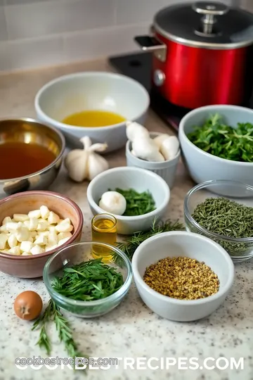 Herb-Crusted Slow-Roasted Shoulder Roast ingredients