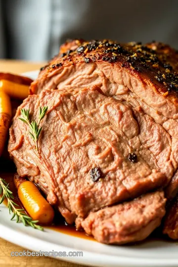 Slow-Roasted Shoulder Roast presentation