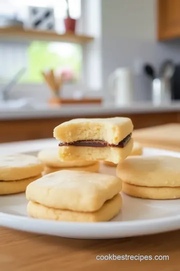 Square Langue de Chat Sandwich Cookies steps