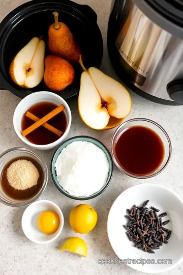 Stoofperen in de Slowcooker ingredients