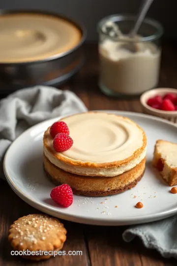 Sugar Cookie Cheesecake steps