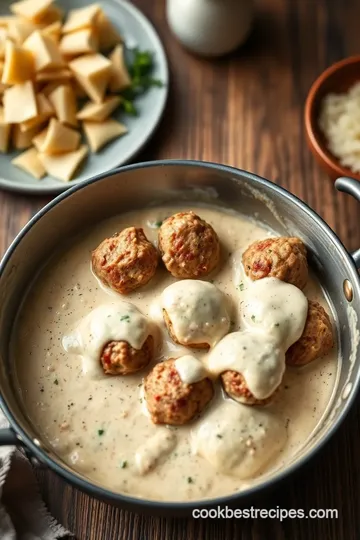 Swedish Meatballs with Creamy Mushroom Sauce steps