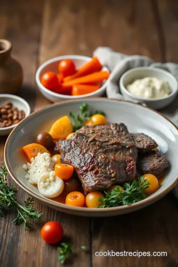 Tender Beef Shoulder Roast with Veggies ingredients