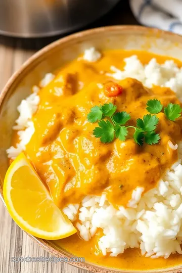 Spiced Coconut Curry Rice in a Tiger Rice Cooker presentation