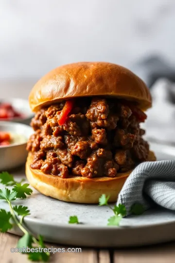 Ultimate Homemade Sloppy Joes Delight presentation