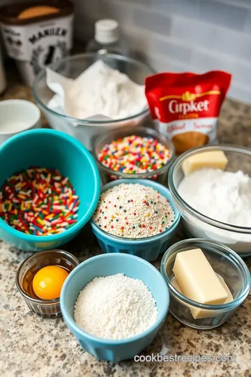 Classic Sugar Cookies with Sprinkles ingredients