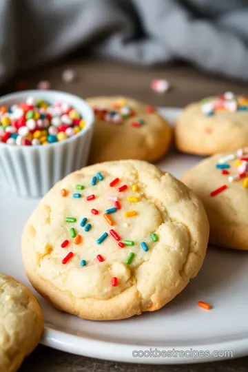 Classic Sugar Cookies with Sprinkles presentation