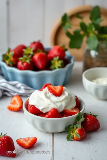 Whipped Cream Deviled Strawberries Delight ingredients