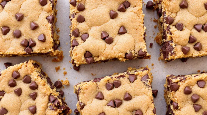 Decadent Chocolate Chip Cookie Butter Bars