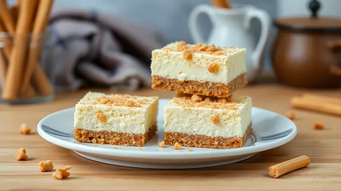 Churro Cheesecake Bars: Crunchy Delight