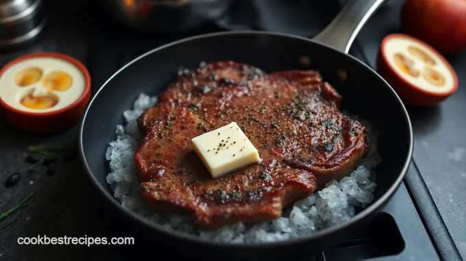 Classic Dot Pan-Broiled Steak with Garlic Herb Butter