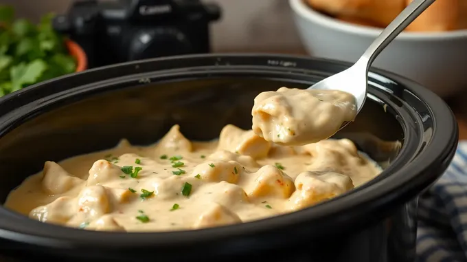 Crockpot Creamy Ranch Chicken Delight