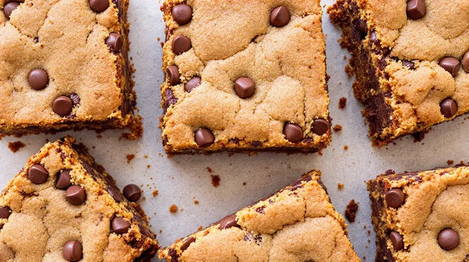 Bake Gingerbread Cookie Bars with Chocolate Chips