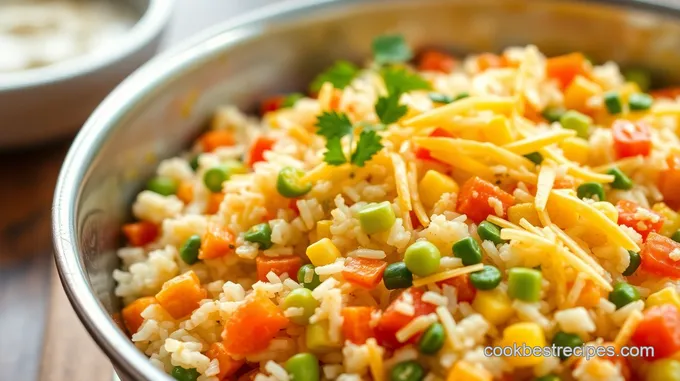 One-Pan Cheesy Vegetable Rice Bake