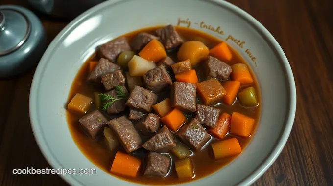 Savory Beef Stew in a 10 Quart Pressure Cooker